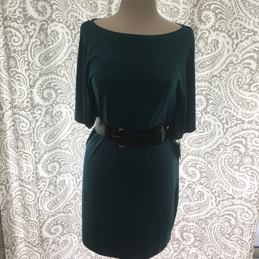 Blue green dress