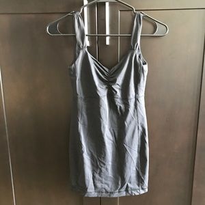 Black Lululemon tank with built in bra size 4