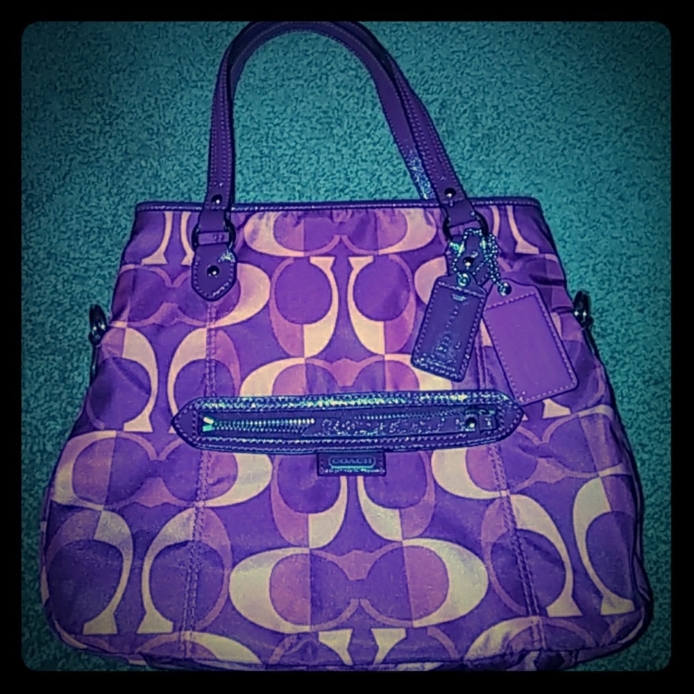 Coach dream c berry colored bag