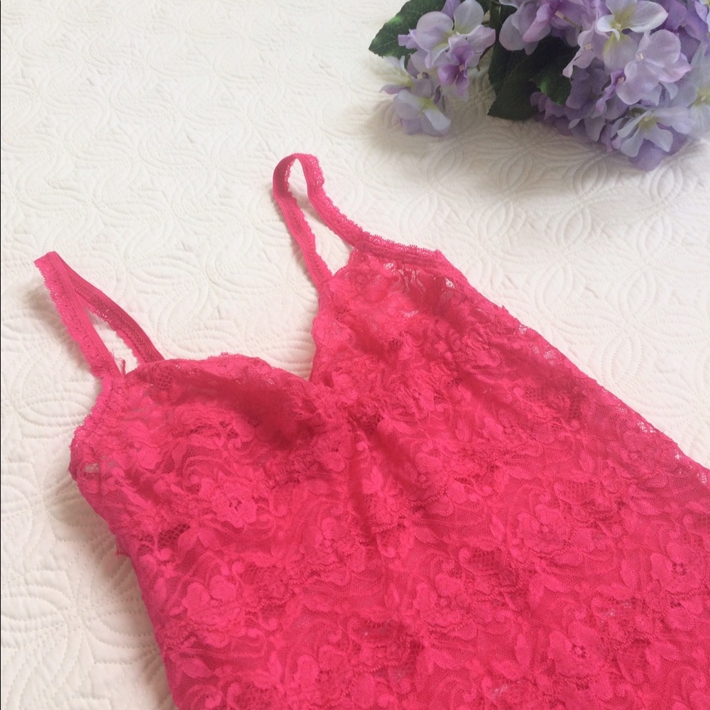 Pins and Needles lace tank top