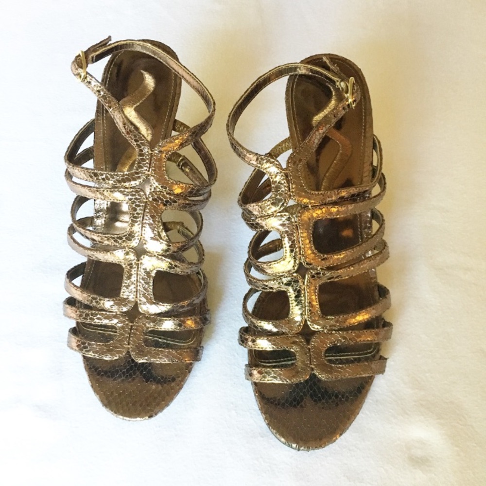 Bronze Nina Strappy Heels