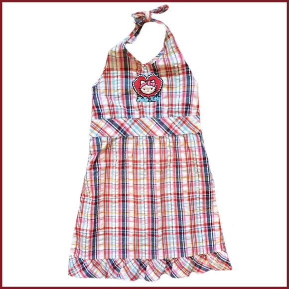 Hello Kitty Other - Hello Kitty Girl's Size 7 Plaid Sleeveless Dress