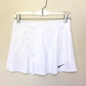 Nike white dri fit tennis skirt
