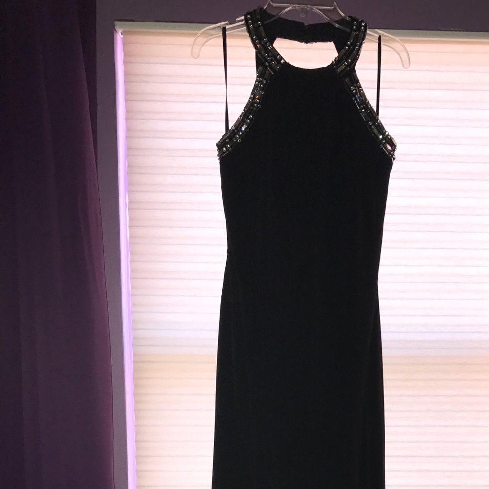 Black Prom Dress with slit in both legs!