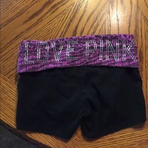 Victoria secret pink yoga shorts