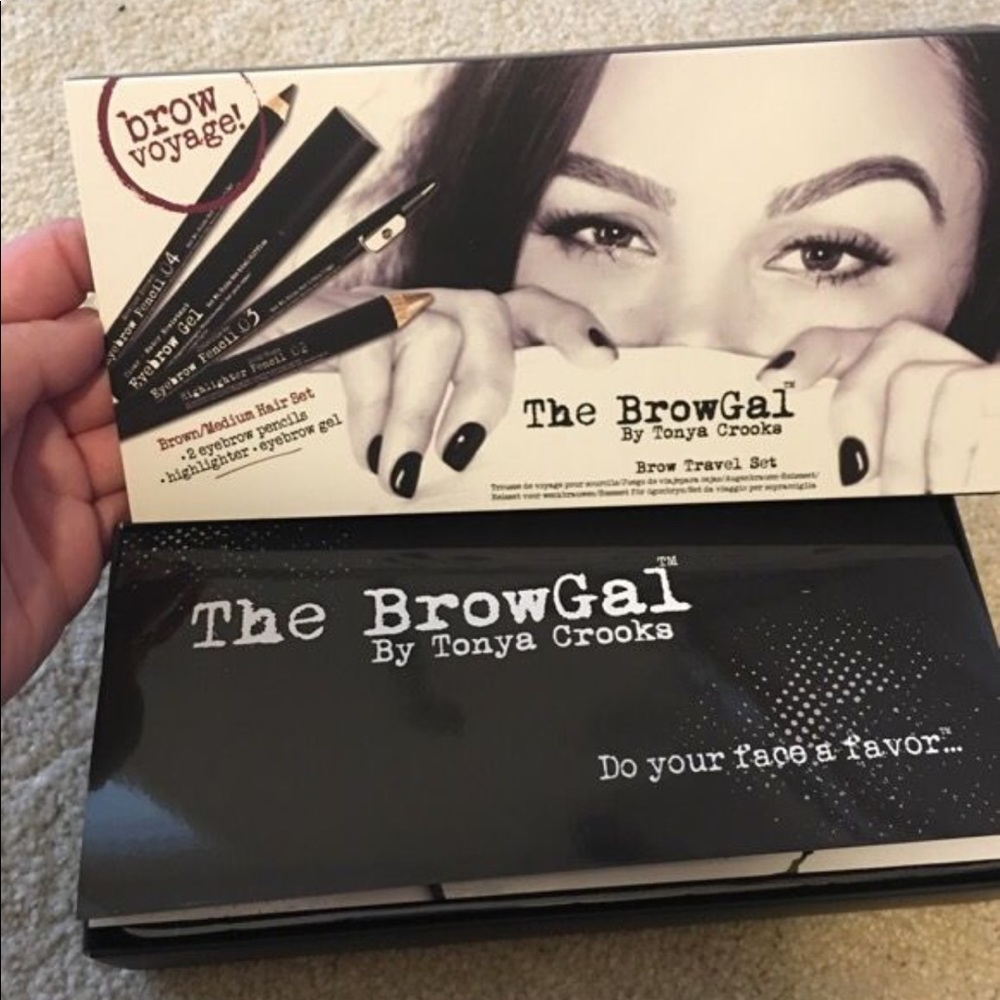 Browgal travel set in brown/medium