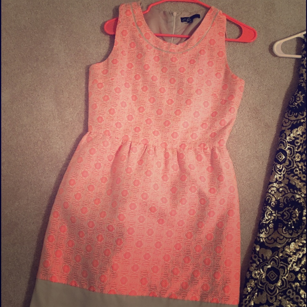 Coral dress