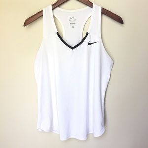 White Nike dri fit tank top
