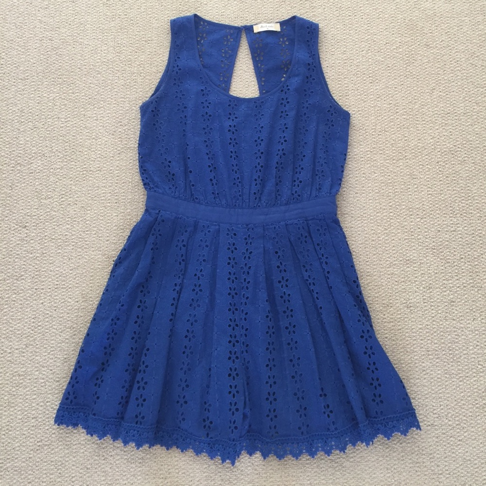 Flower blue romper