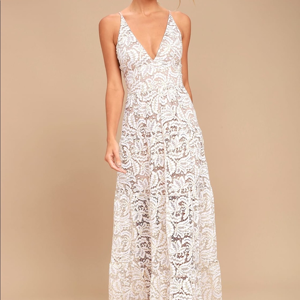 Dress the Population Melina Lace Maxi Dress