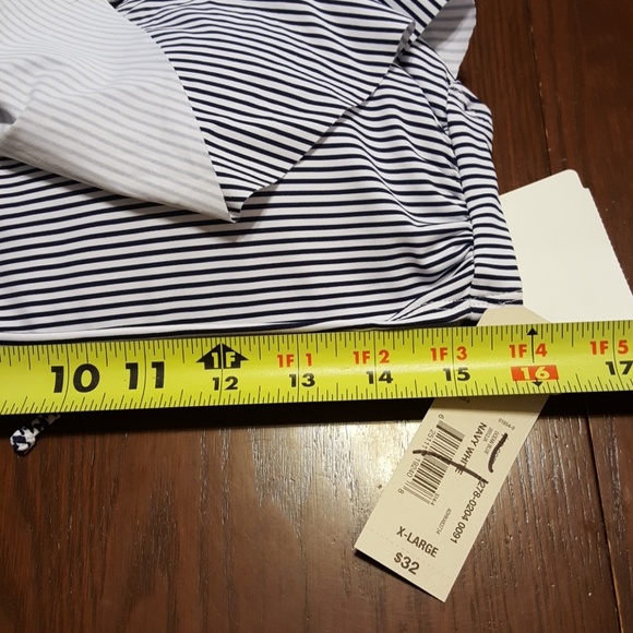 Arizona Jean Co padded striped bikini top XL h111 - Picture 3 of 7