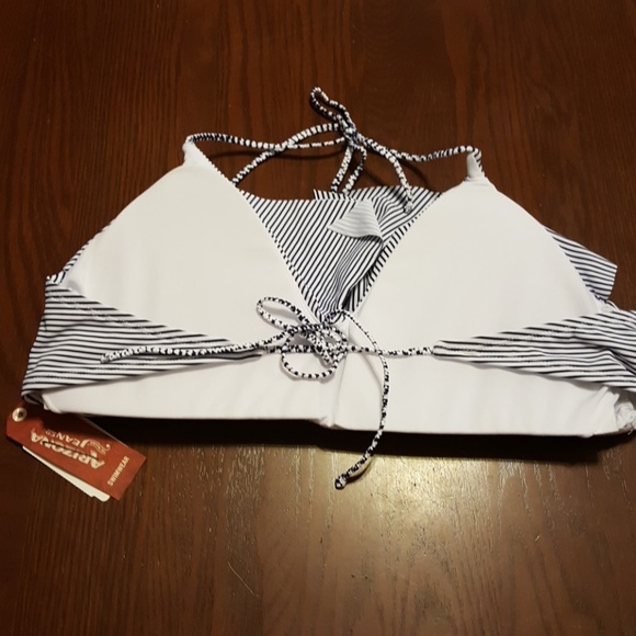 Arizona Jean Co padded striped bikini top XL h111 - Picture 5 of 7