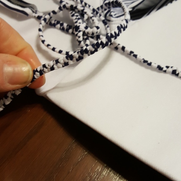 Arizona Jean Co padded striped bikini top XL h111 - Picture 7 of 7