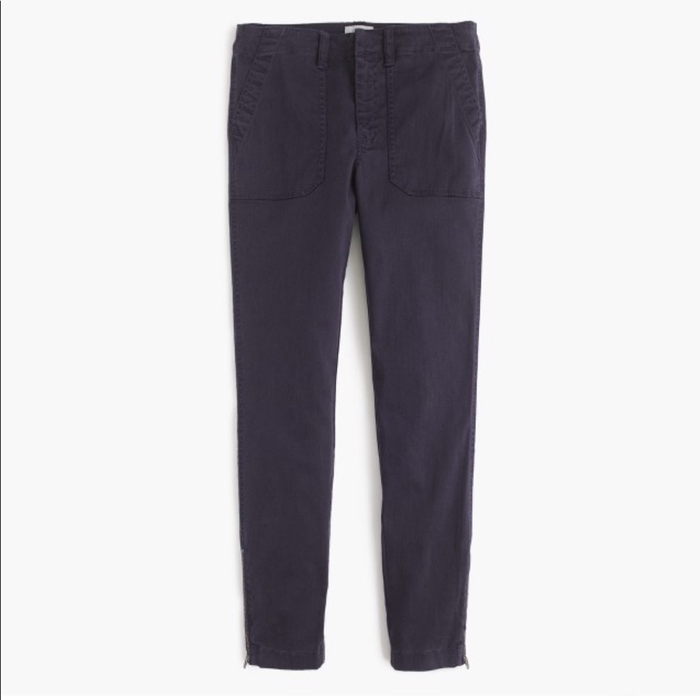 NWT J Crew navy skinny stretch cargo pants