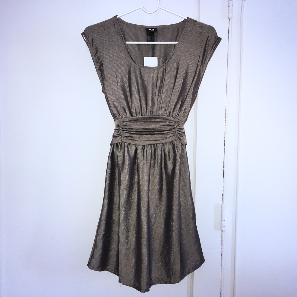 H&M gray dress with sash