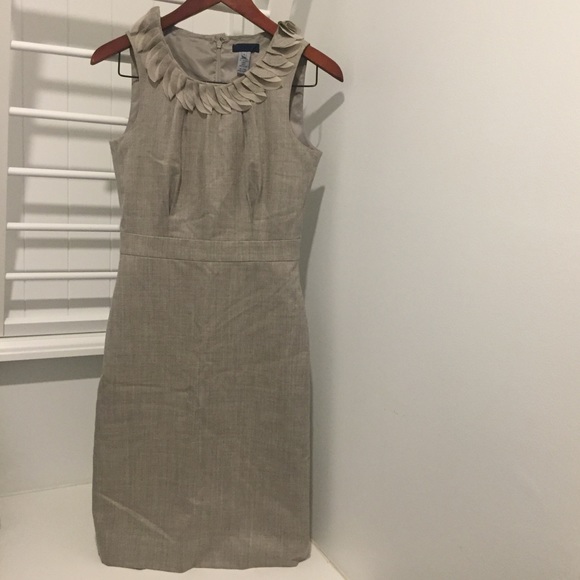 J. Crew Dresses & Skirts - J CREW WOOL RUFFLE TOP DRESS BLUE LABEL size 2