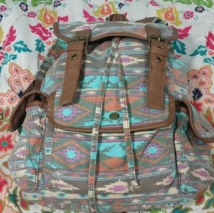 Native Print Backpack