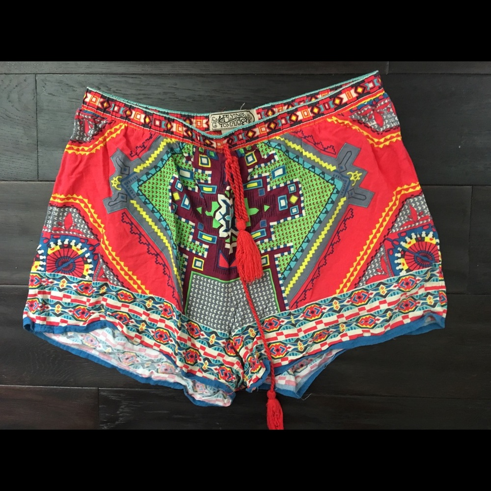 Floral Rayon Shorts