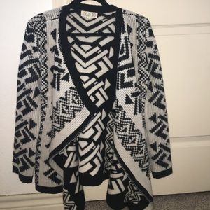 black and white chevron sweater