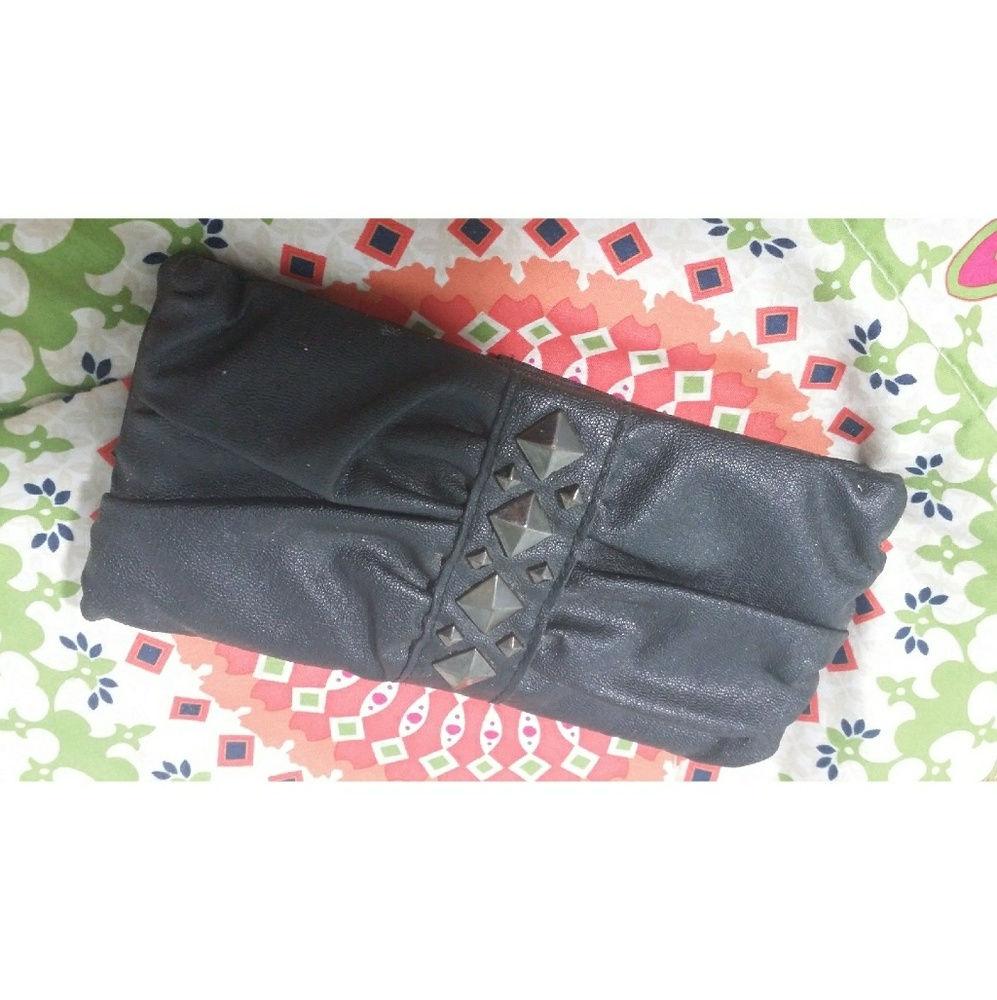 Leather and Rhinestone Wallet