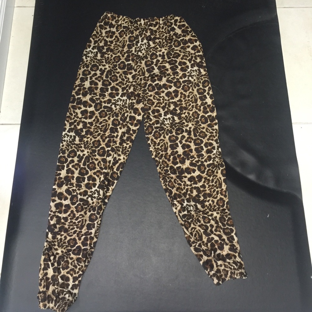 Cheetah print pants