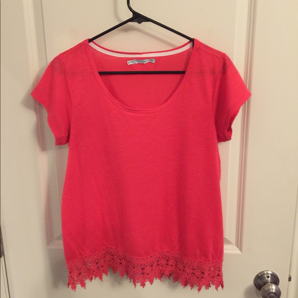 Maurice's Short Sleeve Pink Shirt