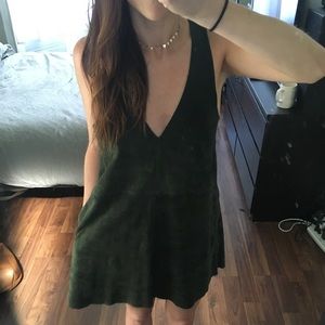 Free People leather shift dress