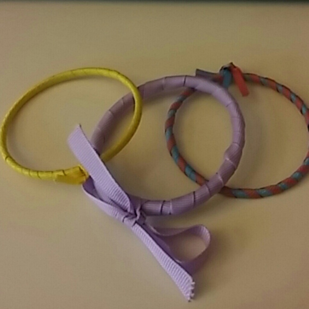 Set of 3 Ribbon Wrapped Bangles