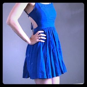 Blue Open Back Sundress