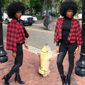 Fun Red and Black Capelet