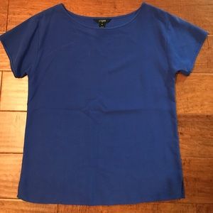 Royal blue JCrew top