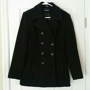 Jones New York Dark Charcoal Pea Coat