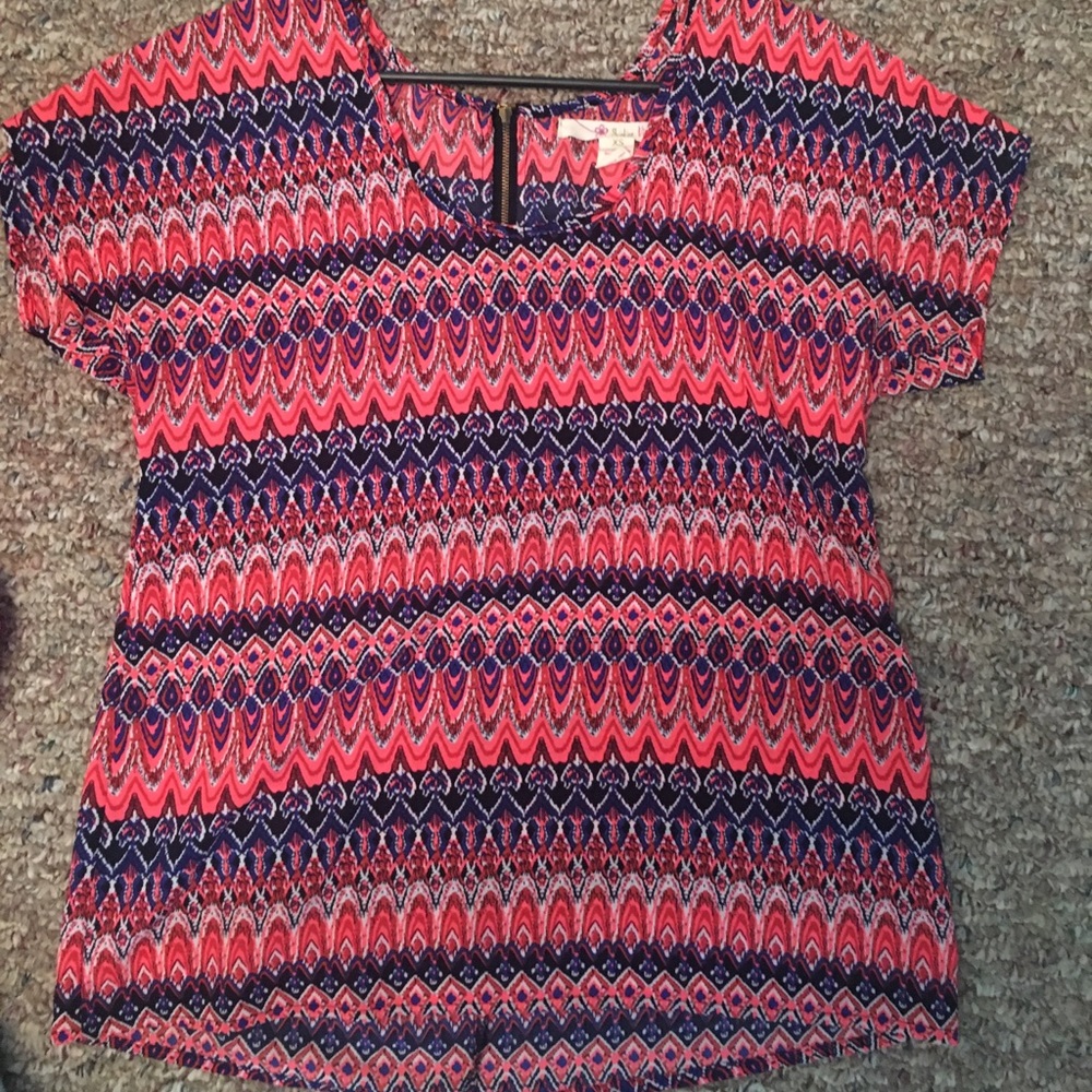 Printed silky tee
