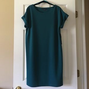 Dark Teal Shift Dress