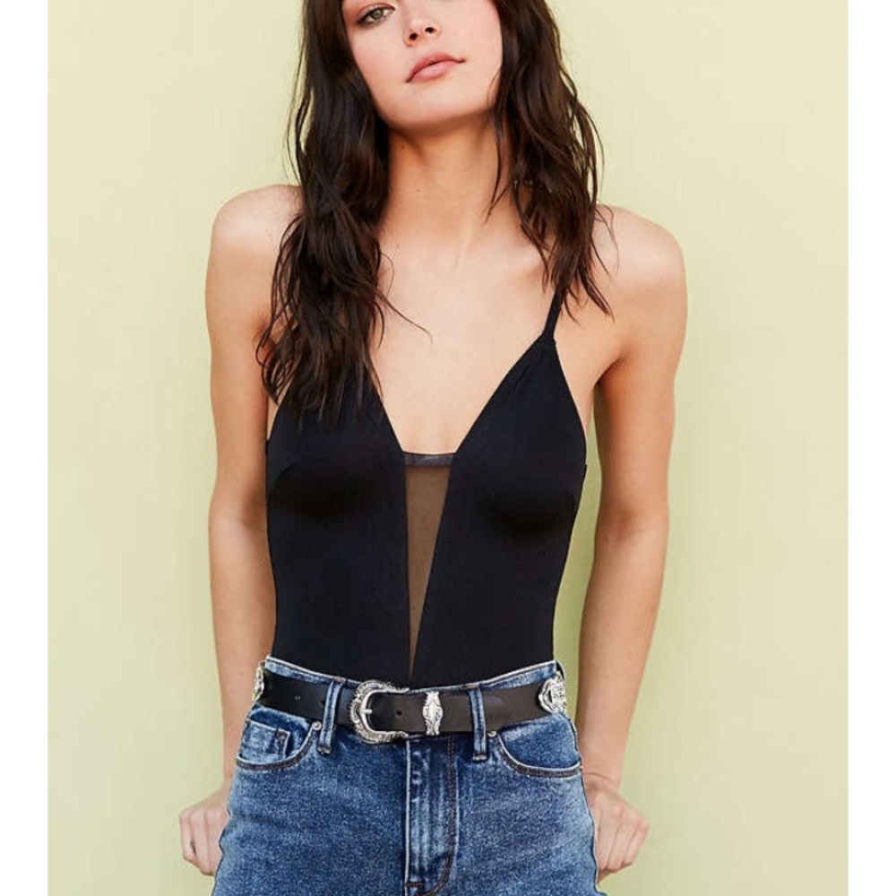 Out From Under Shimmer Mesh Insert Fusion Bodysuit