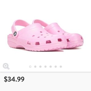 Light pink crocs women's 6