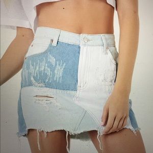 Special Patch Mini Skirt