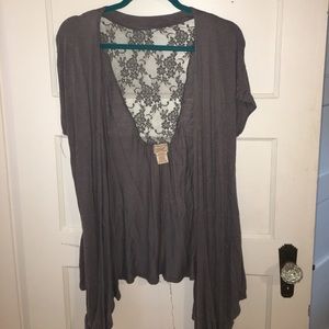 Grey cardigan/kimono