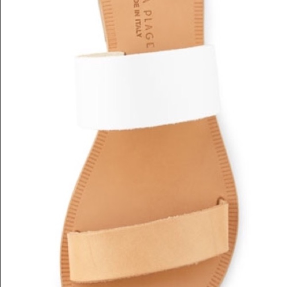 Joie sable two-tone flat sandal