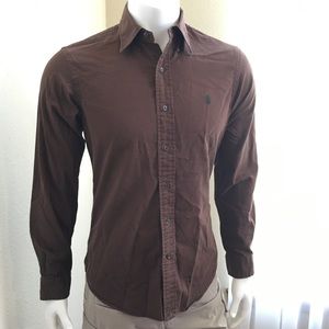Ralph Lauren brown dress shirt