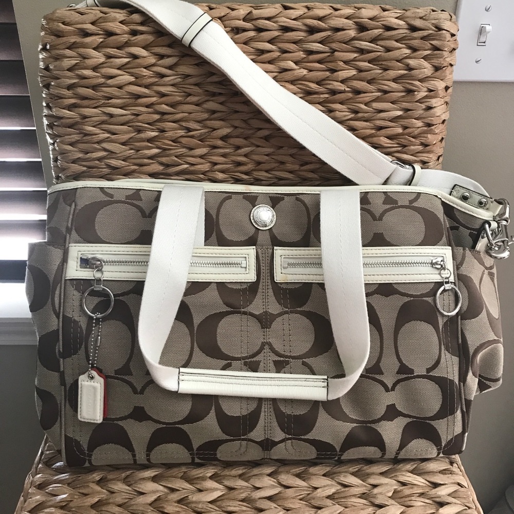Coach signature C diaper bag