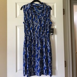 Printed Button-Down Style Dress