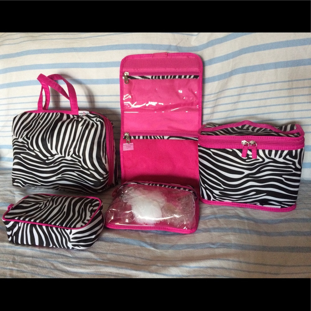 New makeup bags zebra print