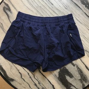 Navy lululemon tracker shorts size 12