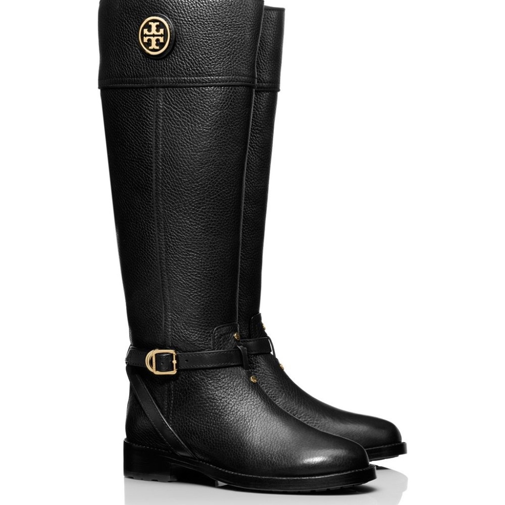 Tory Burch Teresa Ashlynn Riding Black Boot
