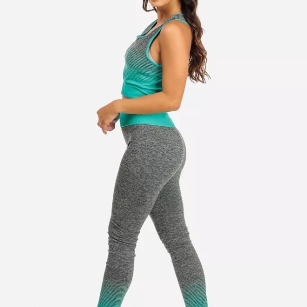 Sexy ombré workout top and pants