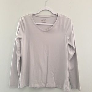 Women's Sonoma Vneck Light Grey Everyday Kohls Tee