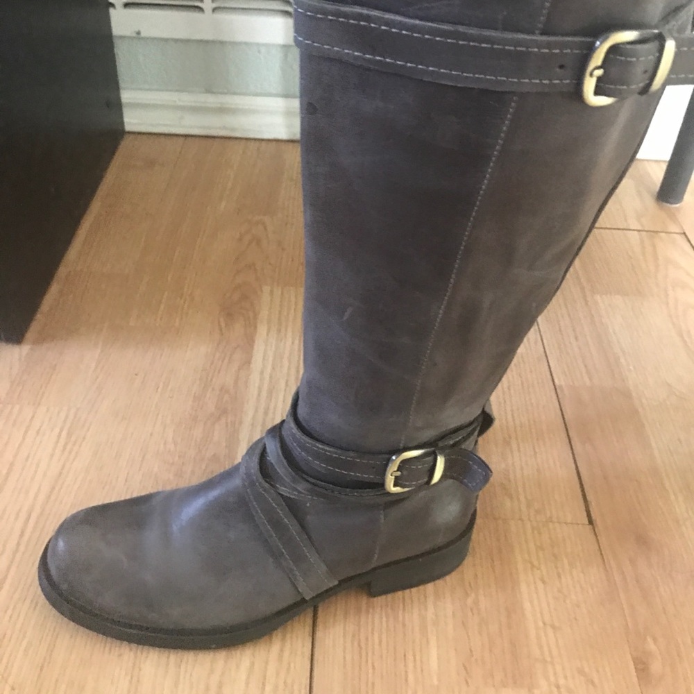 Miz Mooz grey leather boots