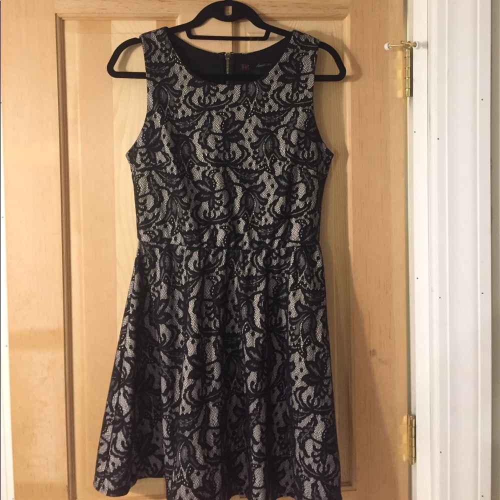 Heart and Soul Black Lace Dress