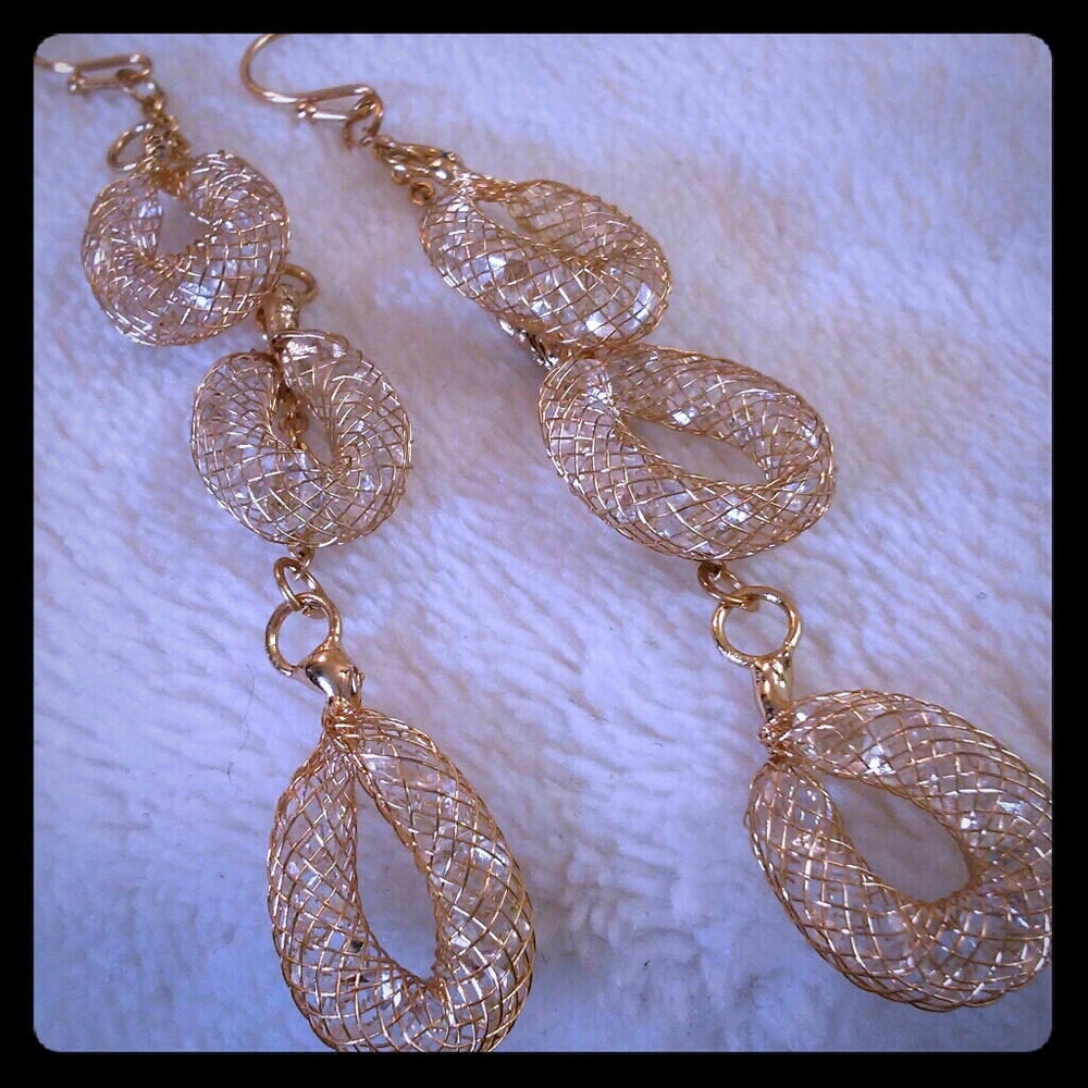 Rose Gold dangle earrings